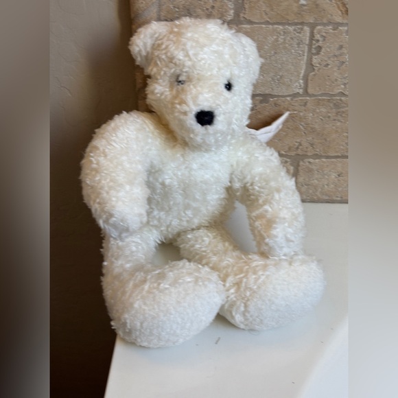 Hallmark Other - Hallmark Vintage White Angel Teddy Bear Toy Plush Small White Bear